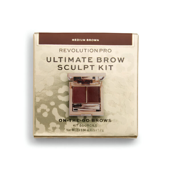 ⁦RevolutionPro Ultimate Brow Sculpt Kit Medium Brown⁩ - الصورة ⁦3⁩
