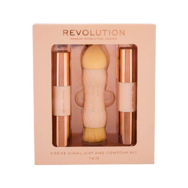 MAKEUP REVOLUTION Creme Highlight & Contour Kit Light - Image 2