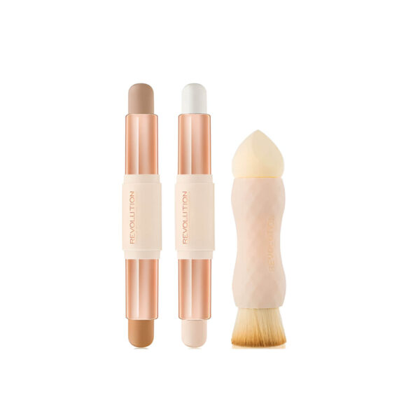 MAKEUP REVOLUTION Creme Highlight & Contour Kit Light