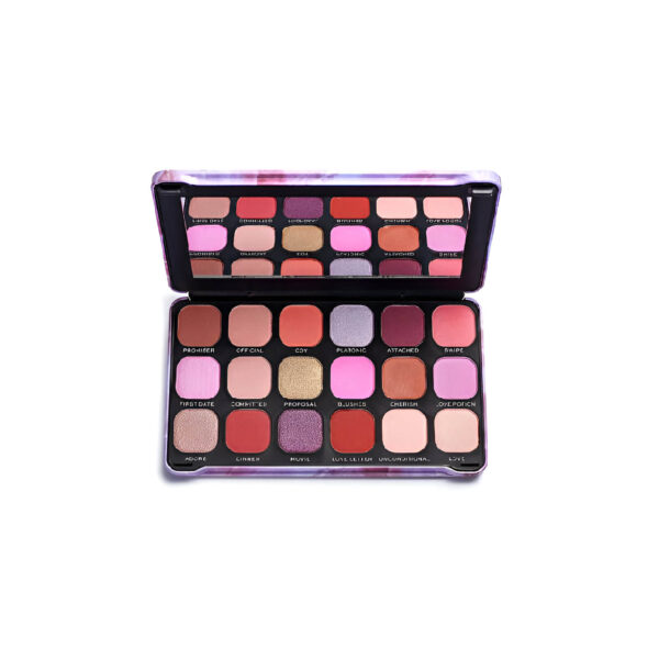 ⁦MAKEUP REVOLUTION Forever Flawless Eyeshadow Palette - UNCONDITIONAL LOVE⁩ - الصورة ⁦4⁩