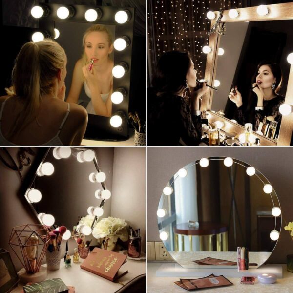 Hollywood LED lights for mirror, USB cable, 10pcs - Image 6